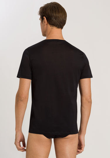 73511 Cotton Sporty Crewneck T-Shirt - 199 Black